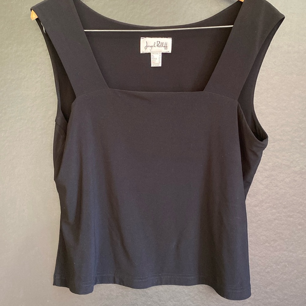 JOSEPH RIBKOFF Black Tank Top